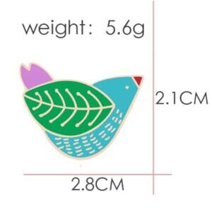 Colorful Partridge Bird Pin Brooch